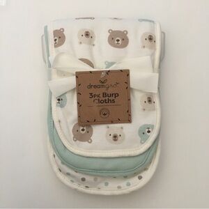 NEW Baby Burp Cloths Pack of 3 Various Prints | DreamGro